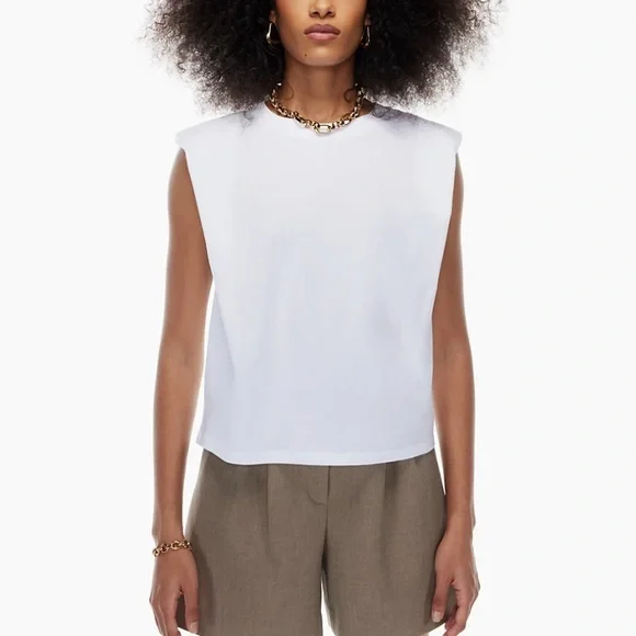 Babaton Shoulder Pad Tee - Picture 4 of 6